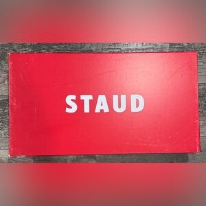 STAUD Women Wally Boots Blue Suede